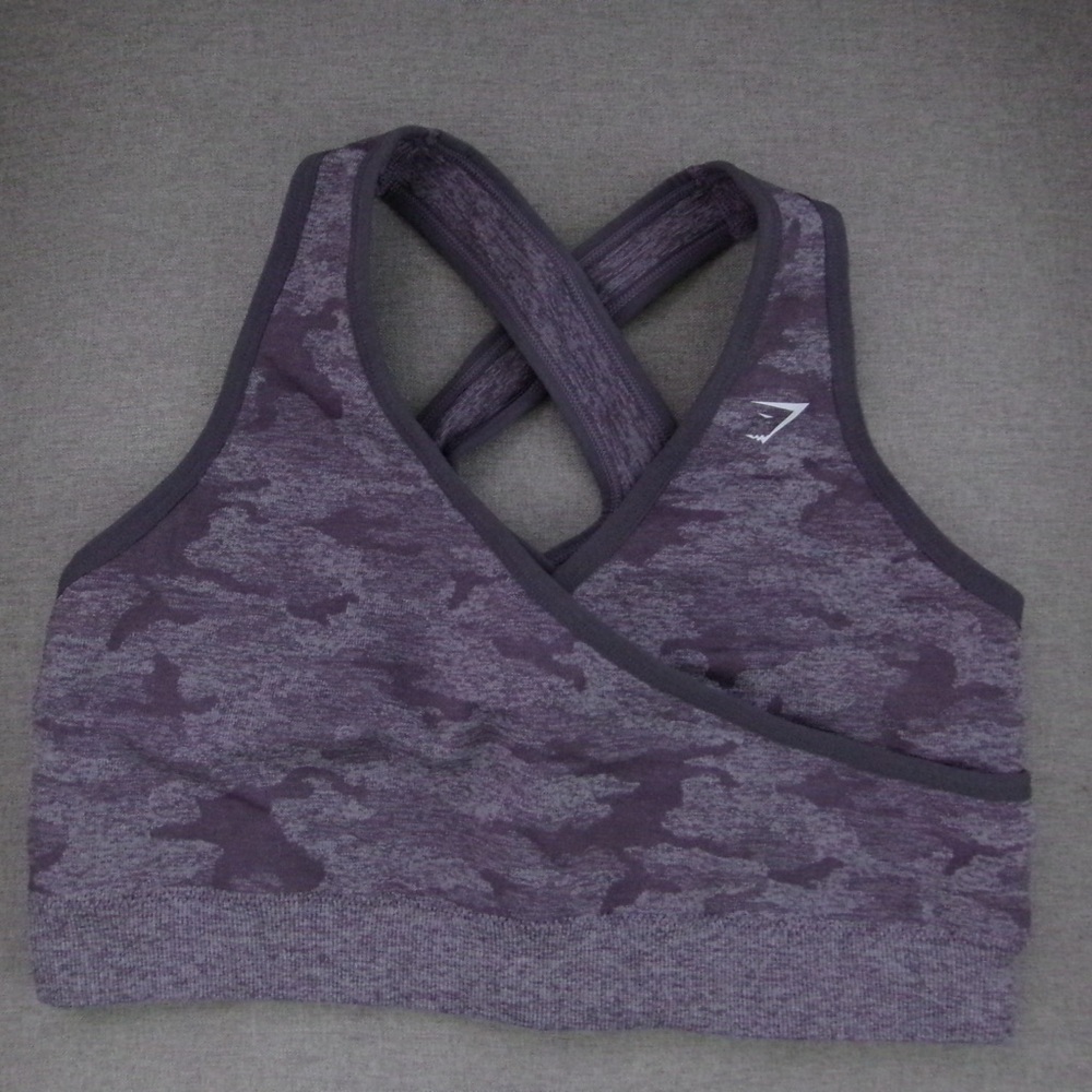 Gymshark Camo Seamless Sports Bra - NO PADS
